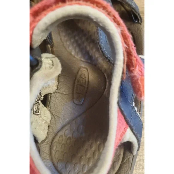Keen Rose Adjustable Strap Hiking Sandals Toddler Size 9 Navy Pink - Picture 6 of 12